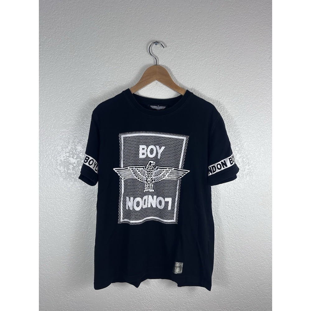 Boy London Graphic T-Shirt Mens Medium Black Eagle Logo Streetwear